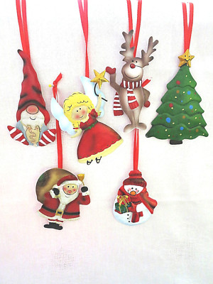 Goebel Hängeornament I Love Christmas  Engel Schneemann Winterwald Wichtel Ren