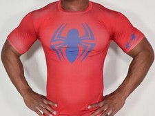 MEN'S SPIDERMAN COMPRESSION SHORT SLEEVE SHIRT SIZE XL