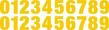 0-9 Reflective Numbers Yellow Sticker Vinyl Decal pick 1"-12" Set Of 20 RV2-2 