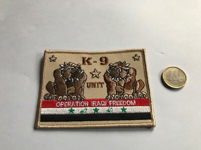 Aufnäher patch Operation Iraqi Freedom, K-9 Unit