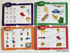 LeapFrog System Phonics Vowels Skill Cards PreK - K with Cartridge LOT of 4