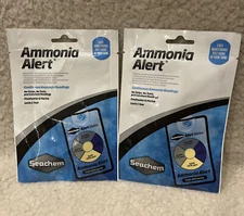 Seachem Ammonia Alert Fish Tank Aquarium Testing Maintenance (2-pack) Sealed
