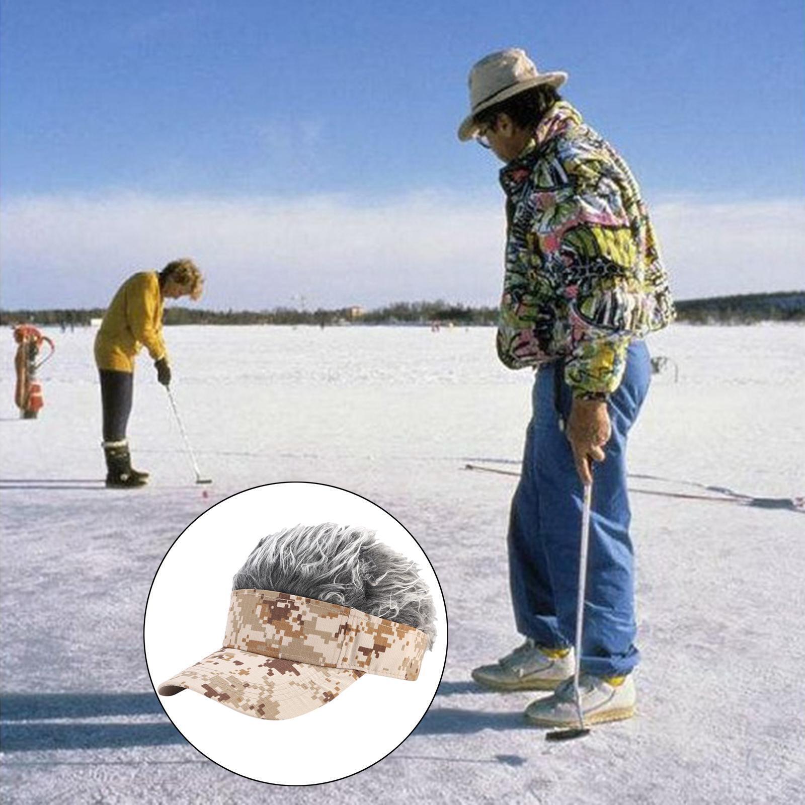 1/2/3 Trendy Mens Baseball Cap with Hair Golf Hat Visor Wig Hat eBay