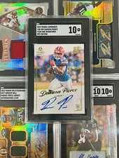 🔥2022 Gem Mint SGC10 Dameon Pierce, Luminance Year 1 On Card Blue Auto, Texans