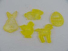Vintage Amscan Cookie Cutters Set of 5 Yellow...