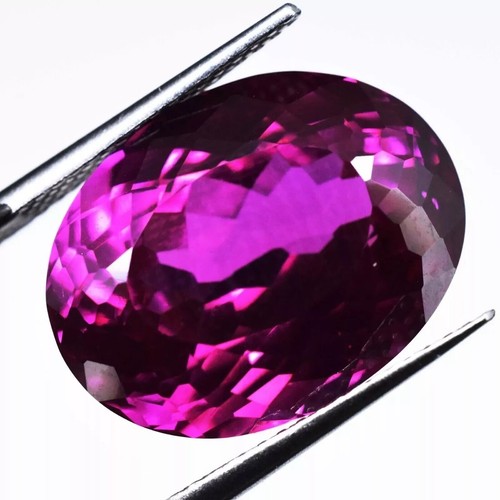 Granato rodolite viola rosato 12-13 ct 15x12 mm pietra preziosa naturale taglio ovale sfusa - Foto 2 di 4