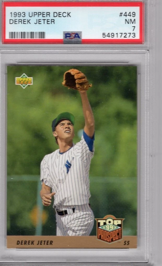 Derek Jeter Upper Deck 1993 Rookie PSA7