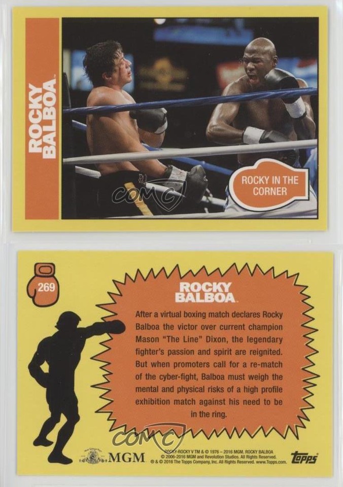 2016 Topps Rocky 40th Anniversary Online Exclusive Balboa in the Corner