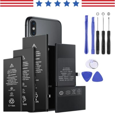 For iPhone Battery Replacement 6 6S 7 Plus 8 X XS Max XR 11 12 13 14 Pro MAX LOT