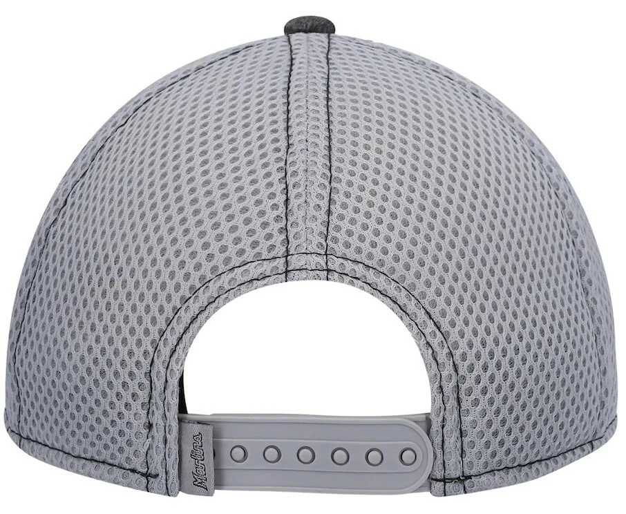 Boné Snapback Ajustável Miami Marlins New Era Youth Neo 9Forty Cinza - Imagem 4 de 4