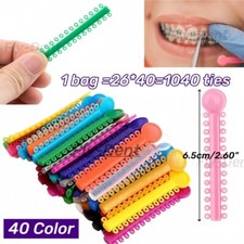 Dental Orthodontic Elastic Ligature Ties Rubber Bands For Teeth Bracket Brace