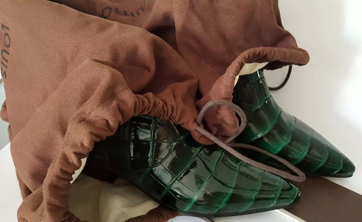 Green louis hotsell vuitton boots