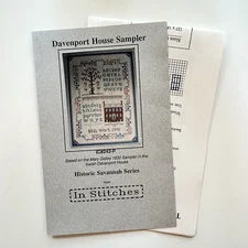 In Stitches Historic Savannah Series Davenport House 1832 Sampler Pattern