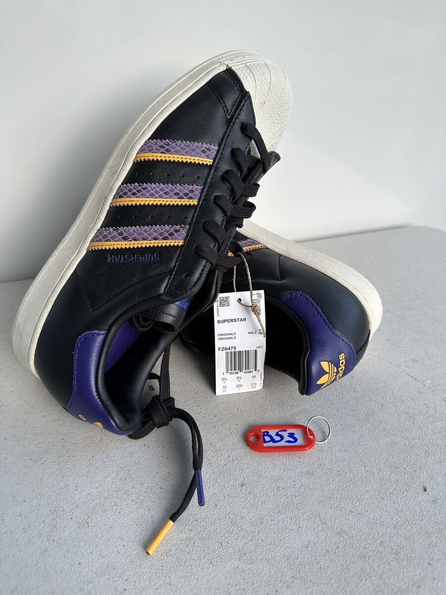 Adidas Originals Superstar Los Angeles Lakers Purple Yellow Adidas Originals Superstar Los Angeles Lakers Purple Yellow