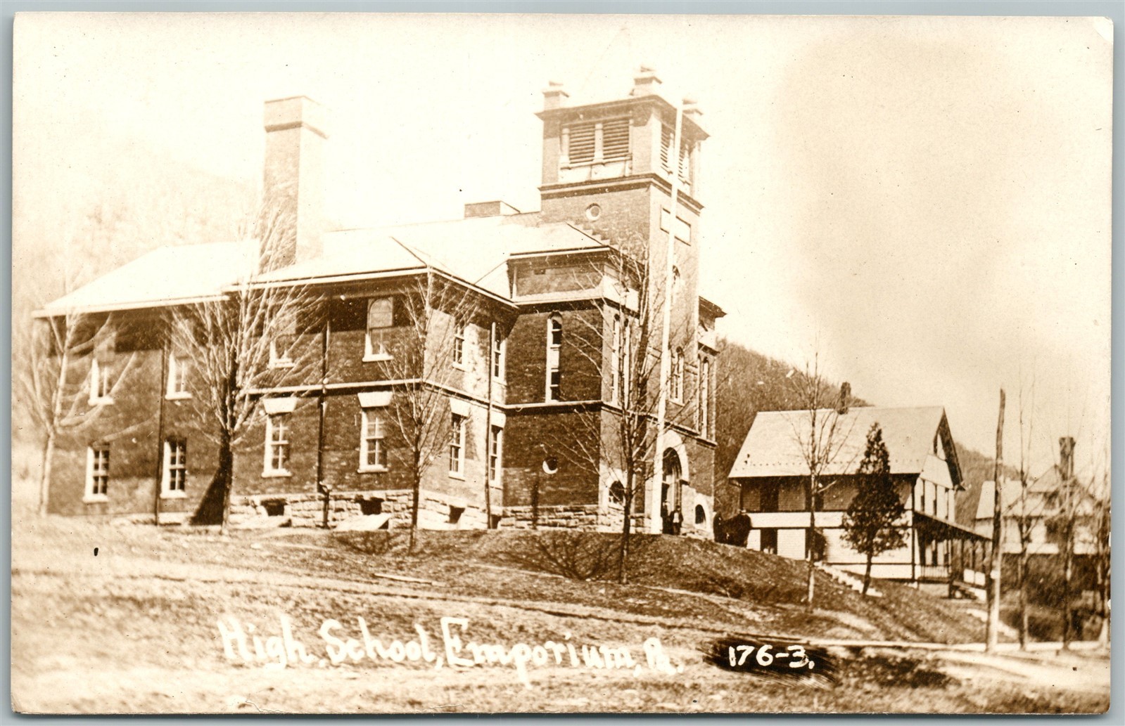 EMPORIUM PA HIGH SCHOOL ANTIQUE REAL PHOTO POSTCARD RPPC eBay