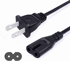 2 Prong power cord Cable For Sonos One, Sonos One SL and Sonos Play-1 speakers