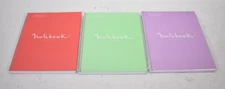 Lot of 3 Miquelrius The Original Notebooks 80 Sheets Cardboard Cover Assorted