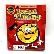 Continuum Learning Perfect Timing Kids Card Game 5 Educational Tell Time New