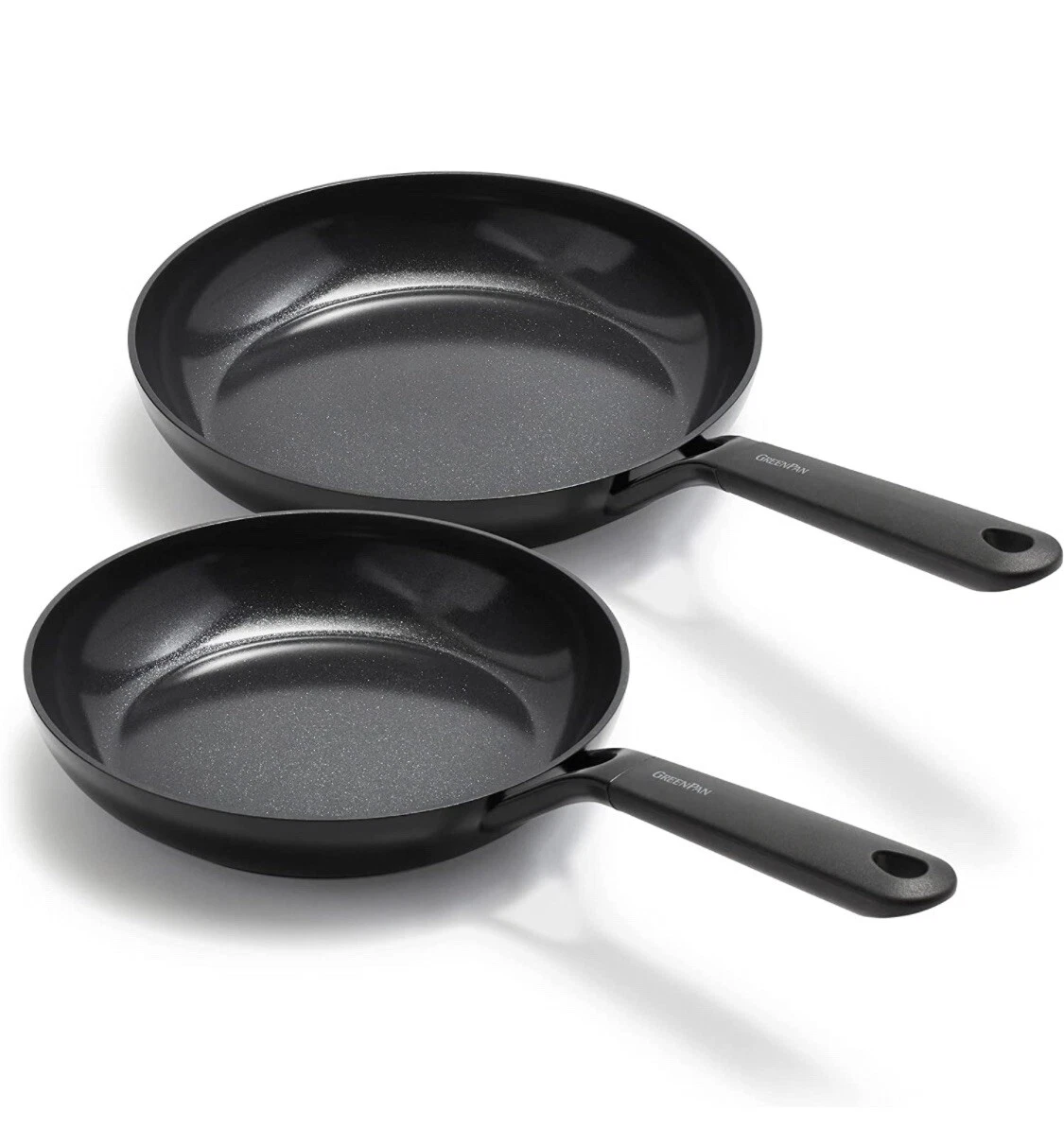 GreenPan SmartShape Ceramic Nonstick Frying Pan Set 9.5” & 11” Induction Black