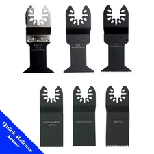 6 Saw Blade Oscillating Multi Tool Wood Metal Work DIY Universal Fit