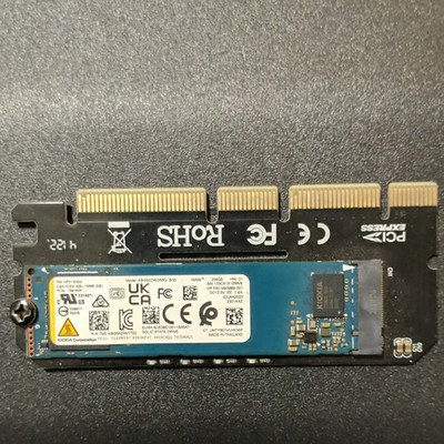 KIOXIA BG5 KBG50ZNV256G 256GB M.2 NVMe PCIe Gen4x4 Internal SSD w/ PCIe Adapter 