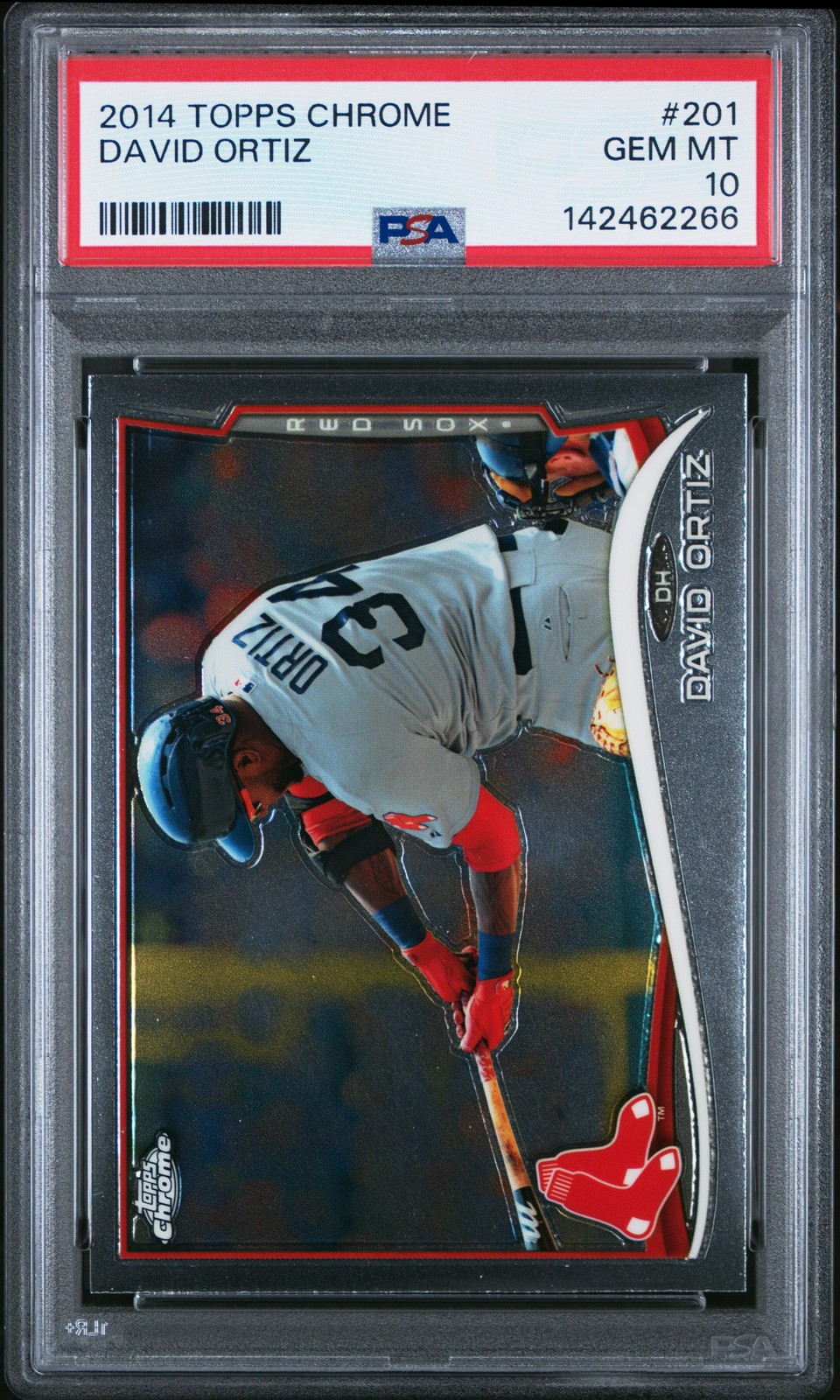 DAVID ORTIZ 2014 Topps Chrome #201 PSA 10 GEM MT
