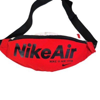 Nike Air Heritage 2.0 Hip Pack - Red/Black Unisex Fanny Pack | eBay