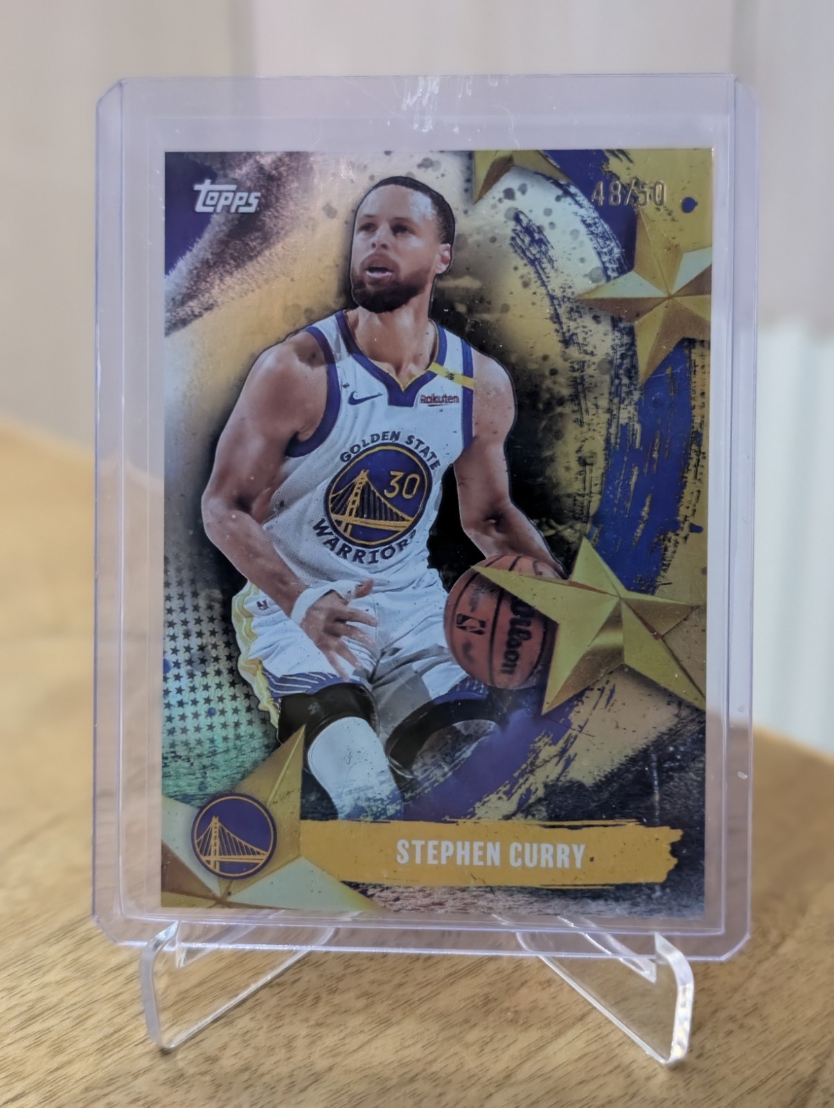 2025-26 Topps Basketball Stars Of The NBA Stephen Curry Gold /50
