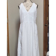 AMERICAN EAGLE White Embroidered Cotton Maxi Dress - XL - NWT NEW