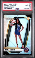 2024 PANINI PRIZM WNBA SILVER PRIZM #144 RICKEA JACKSON PSA 10