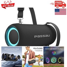 Dynamic 40W Bluetooth Speaker - Waterproof, Deep Bass, 20H Playtime, RGB Lights