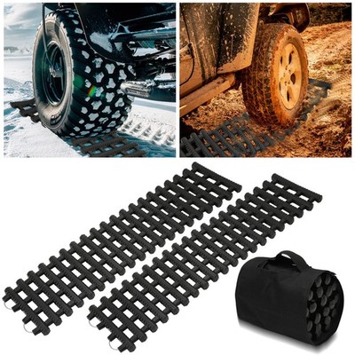 2 Stk Anfahrhilfe Grippmatte Traktionshilfe Traktionsmatte Auto LKW 100cm