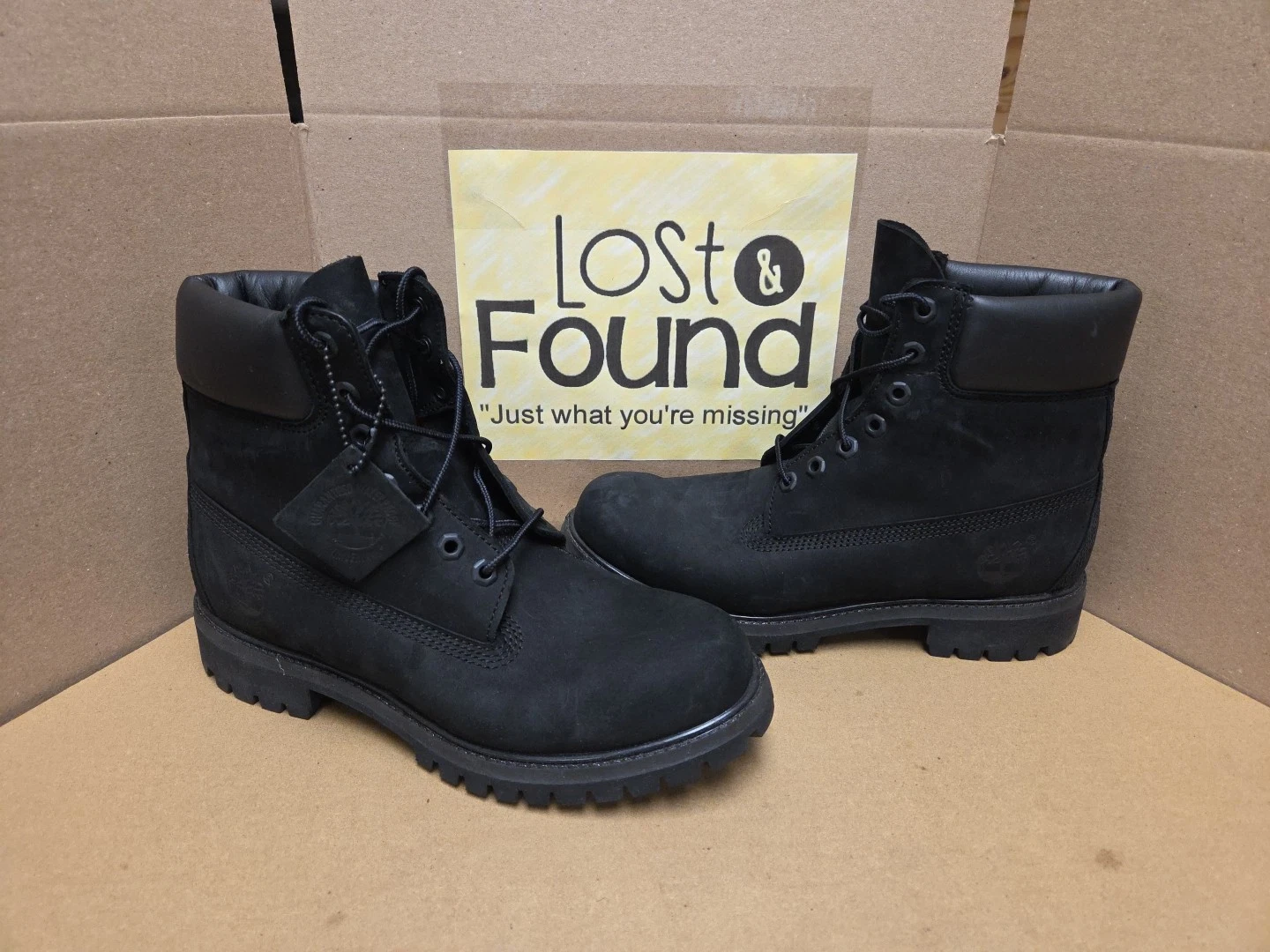Timberland Linden Woods 6 Inch Womens Black Outdoor Waterproof Boots Size 8M
