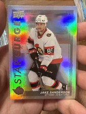 Upper Deck Series 1 Star Surge Jake Sanderson #SS-19 Ottawa Senators 2023-24