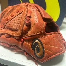 asics soft gloves orange