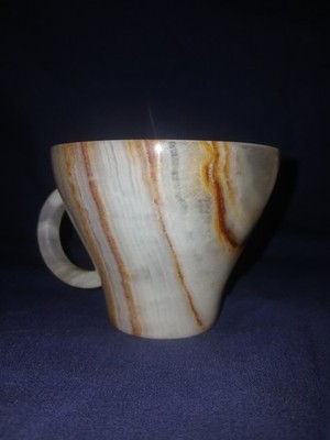 Vintage Hand Crafted Lavish Touch Fendern Onyx Cold Tea Cups SPAIN