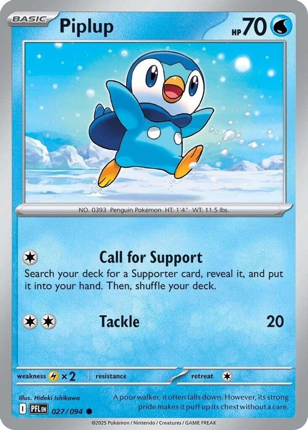 Pokemon Piplup (27/148) Phantasmal Flames LP