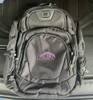 Ogio Backpack Stratagem Laptop Black Embroidered Logo Adjustable
