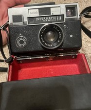 KODAK Instamatic 814 Camera In ORIGINAL HARD Shell Case For Parts Or Repair