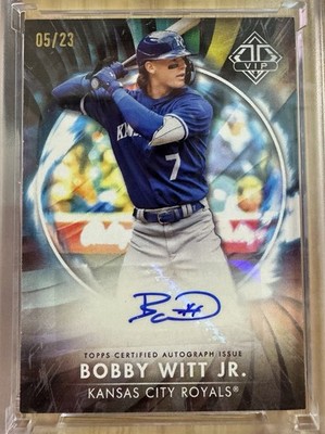 2023 Topps Transcendent VIP Bobby Witt Jr. Autograph Card /23 #VIPA-BW