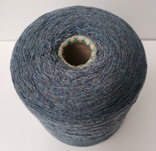 700g Knitiing Wool Cone for Hand, Machine, Crochet, Weaving BLUE 2ply   (1911-B) - Picture 4 of 4