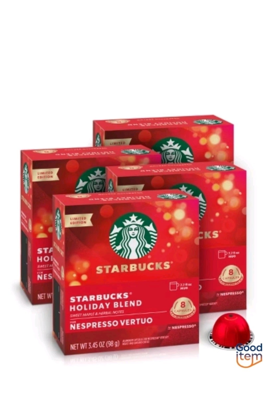 Starbucks by Nespresso Vertuo Line Holiday Blend Medium Roas