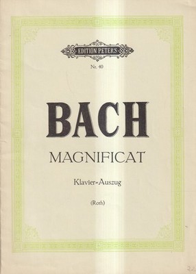 Noten: Bach, Magnificat, Klavier-Auszug (Roth), Edition Peters Nr. 40, Klassik