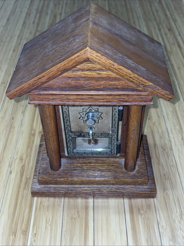Vintage USPS 1958 PO Post Office Box Door Bank With Combination #13 Solid Wood - Picture 9 of 11