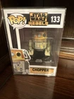 E5 Funko Pop Vinyl Figure Star Wars Rebels Chopper 133 w/protective Cover