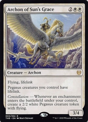 Archon of Sun's Grace THB 3 English NM - MTG