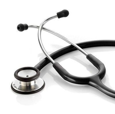 Black Stethoscope Adscope 603 Clinician Black Tube Stethoscope Model 603BK ADC