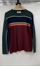 Montana Blues Long Sleeve Heavyweight Shirt Men's Small Green Colorblock