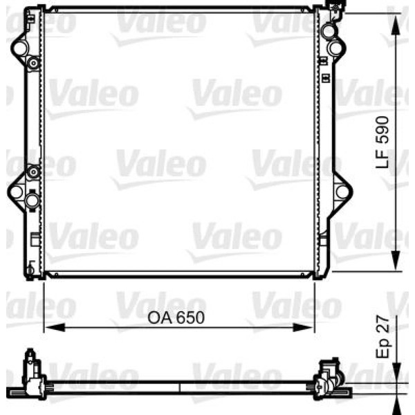 Valeo 735569 KüHler MotorküHlung FüR Toyota Land Cruiser Prado FJ GSJ1 J12-image