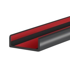 Rubber Edge Trim, 1-3/4 inches Self-Adhesive U Channel Edge Protector for Woods,